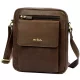  Pierre Cardin TILAK112 8423 hnedá pánska kožená bočná taška, taška cez rameno 23 x 26 x 10 cm