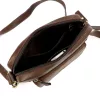  Pierre Cardin TILAK112 8423 hnedá pánska kožená bočná taška, taška cez rameno 23 x 26 x 10 cm