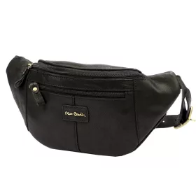    Pierre Cardin TILAK112 9323 čierna pánska kožená taška na opasok 34 x 15 x 8 cm