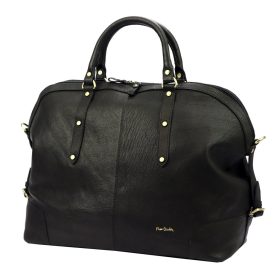    Pierre Cardin TILAK112 10323 čierna kožená cestovná taška 55 x 38 x 23 cm
