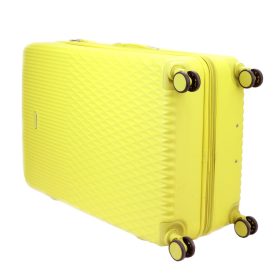    Leonardo da Vinci 3059-2 žltý 6-dielna súprava pevného kufra na abs