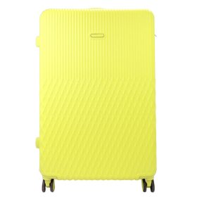    Leonardo da Vinci veľký žltý tvrdostenný kufor z ABS 54 x 85 x 32 cm