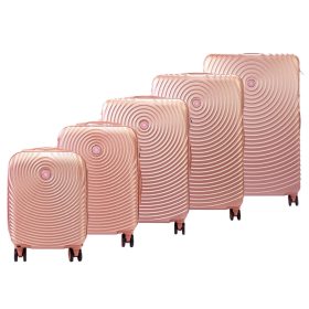    Leonardo da Vinci 3036-1 5-dielna sada kufrov na abs v ružovom zlate