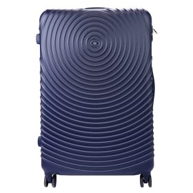    Leonardo da Vinci tmavomodrý kufor z tvrdého dreva abs 54 x 85 x 32 cm