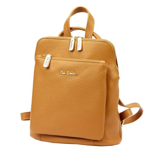 Pierre Cardin FRZ 55081 DOLLARO barna női marhabőr hátizsák 23 x 25 x 10 cm