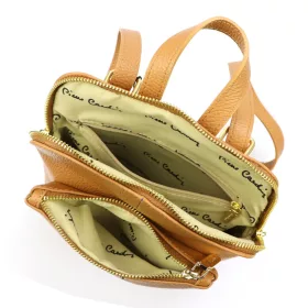    Dámsky kožený batoh Pierre Cardin FRZ 55081 DOLLARO hnedý 23 x 25 x 10 cm