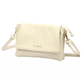    Pierre Cardin FRZ 55080 krémová dámska kožená kabelka 24 x 16 x 5 cm