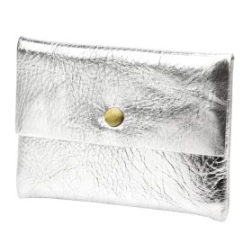    VerMari ET MET-S-1 strieborná dámska kožená peňaženka a držiak na doklady 11,5 x 8,5 x 1 cm