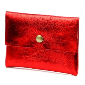    VerMari ET MET-S-1 červená dámska kožená peňaženka a držiak na doklady 11,5 x 8,5 x 1 cm