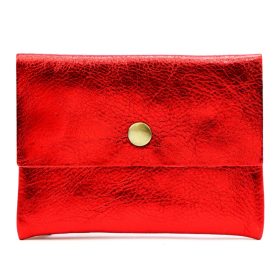    VerMari ET MET-S-1 červená dámska kožená peňaženka a držiak na doklady 11,5 x 8,5 x 1 cm