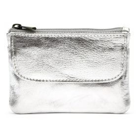    VerMari ET MET-M-2 strieborná dámska kožená peňaženka a držiak na doklady 11,5 x 8 x 1,5 cm