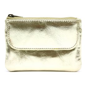    VerMari ET MET-M-2 champagne dámska kožená peňaženka a držiak na doklady 11,5 x 8 x 1,5 cm