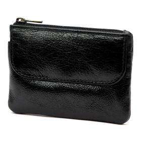    VerMari ET MET-M-2 čierna dámska kožená peňaženka a držiak na doklady 11,5 x 8 x 1,5 cm