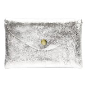    VerMari ET MET-L-1 strieborná dámska kožená peňaženka a držiak na doklady 15,5 x 10 x 2 cm