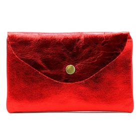   VerMari ET MET-L-1 červená dámska kožená peňaženka a držiak na doklady 15,5 x 10 x 2 cm