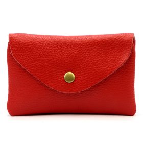    VerMari ET DOL-L-1 červený dámsky držiak pilníkov z hovädzej kože 15 x 10 x 3 cm