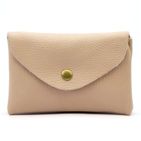    VerMari ET DOL-L-1 béžový dámsky držiak na pilník z hovädzej kože 15 x 10 x 3 cm