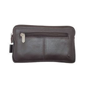    Kožená kľúčenka Giorgio Carelli tmavohnedá 11,5 x 6,5 cm