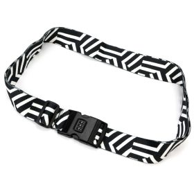    Gregorio Luggage Strap D2 čiernobiely bezpečnostný zámok kufra 5 cm