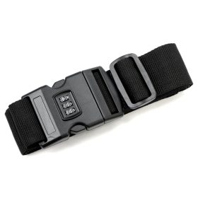    Gregorio Luggage Strap D3 čierny zámok na bezpečnostný pás kufra 5 cm