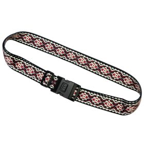    Gregorio Luggage Strap vzor D4 bordový kufor bezpečnostný pás 5 cm