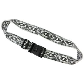    Gregorio Luggage Strap vzor D4 čiernobiely kufor bezpečnostný pás 5 cm