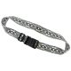  Gregorio Luggage Strap vzor D4 čiernobiely kufor bezpečnostný pás 5 cm