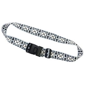   Gregorio Luggage Strap vzor D4 biely kufor bezpečnostný pás 5 cm