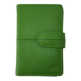    Dámska zelená kožená crossbody peňaženka Giorgio Carelli s RFID ochranou