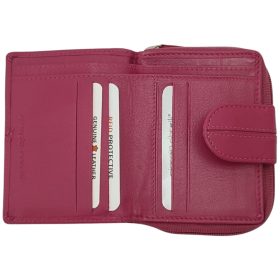  516417 065 Kožená peňaženka Giorgio Carelli ružová