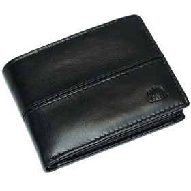    Čierna pánska kožená peňaženka Giorgio Carelli s RFID ochranou