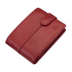    Dámska crossbody peňaženka z červenej kože Giorgio Carelli s RFID ochranou