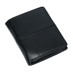    Čierny kožený držiak na karty Giorgio Carelli, peňaženka s RFID ochranou