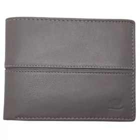    Pánska sivá kožená peňaženka Giorgio Carelli s RFID ochranou, 12×9,5 cm