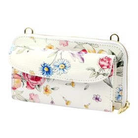    Gregorio G01 8823 vzorovaná dámska kožená peňaženka, držiak na mobil 20 x 11 x 5 cm