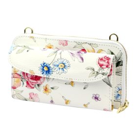    Gregorio G01 8823 vzorovaná dámska kožená peňaženka, držiak na mobil 20 x 11 x 5 cm