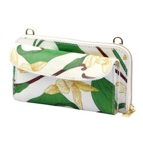    Gregorio G01 8823 kvetinový vzor dámska kožená peňaženka, držiak na mobil 20 x 11 x 5 cm