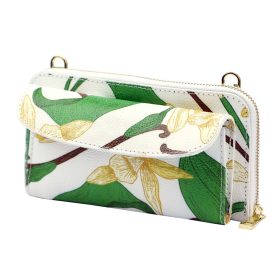    Gregorio G01 8823 kvetinový vzor dámska kožená peňaženka, držiak na mobil 20 x 11 x 5 cm