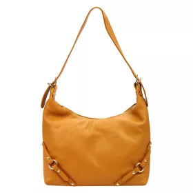 Luka 24-006 hnedá dámska kožená kabelka 32 x 27 x 11 cm