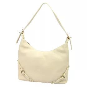   Luka 24-006 béžová dámska kožená kabelka 32 x 27 x 11 cm
