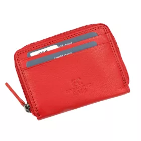    Coveri EC-7601-26 ružová dámska kožená peňaženka 12,5 x 9 x 2 cm