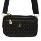  BRICIOLE 4163 čierna dámska crossbody kabelka 4 x 13 x 21 cm
