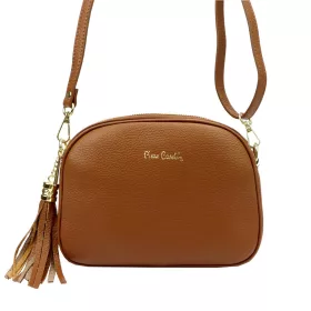    Pierre Cardin 4500 FTT hnedá dámska kožená kabelka 23,5 x 16,5 x 9 cm