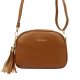  Pierre Cardin 4500 FTT hnedá dámska kožená kabelka 23,5 x 16,5 x 9 cm