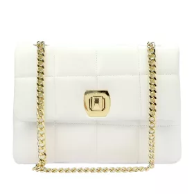    Pierre Cardin FRZ 1957 SAVAGE biela dámska kožená kabelka 29 x 21 x 11 cm