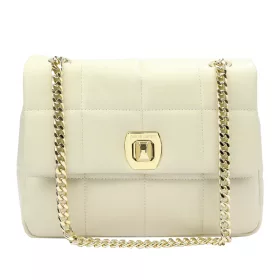   Pierre Cardin FRZ 1957 SAVAGE béžová dámska kožená kabelka 29 x 21 x 11 cm