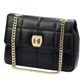    Pierre Cardin FRZ 1957 SAVAGE čierna dámska kožená kabelka 29 x 21 x 11 cm