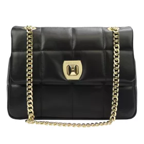    Pierre Cardin FRZ 1957 SAVAGE čierna dámska kožená kabelka 29 x 21 x 11 cm