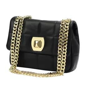    Pierre Cardin FRZ 1956 SAVAGE čierna dámska kožená kabelka 22 x 16 x 8 cm