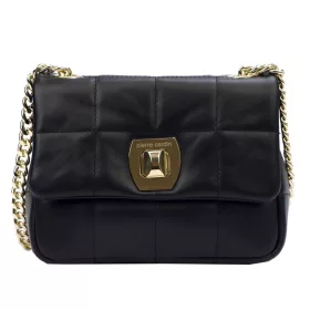    Pierre Cardin FRZ 1956 SAVAGE čierna dámska kožená kabelka 22 x 16 x 8 cm